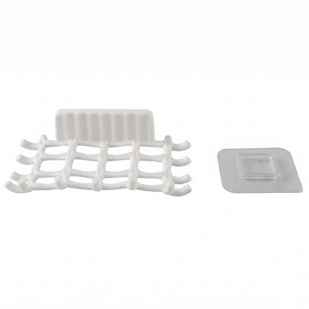 Plastic Wall Mount Soap Dish With Drainage Rack For Bathroom And Kitchen (1 Pc)