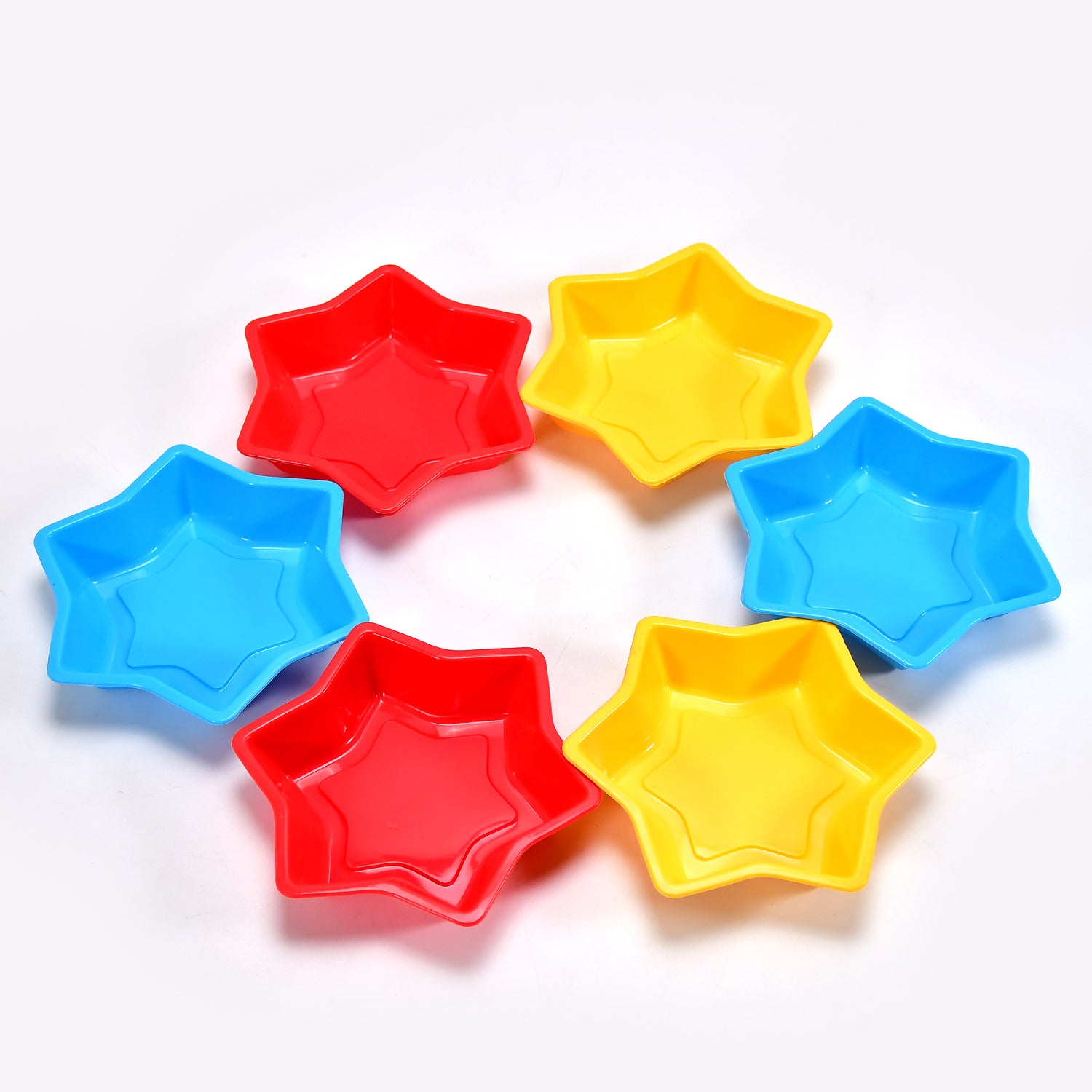 Flexible silicone resin star-shaped mold by Wukusy, ideal for making detailed resin or craft projects in the kitchen.