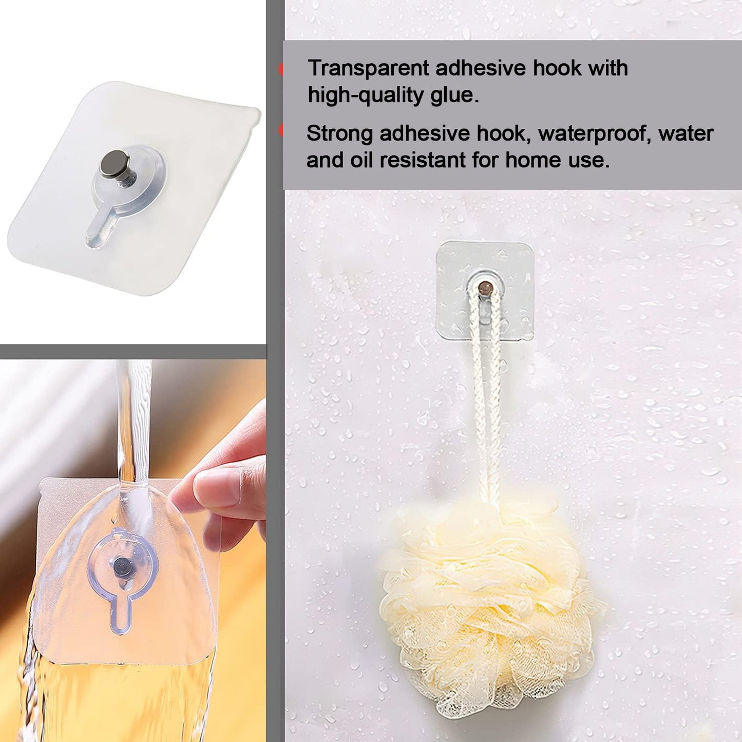 Wukusy multipurpose adhesive damage-free photo frame wall hook mounted on a wall, ideal for home and kitchen use.