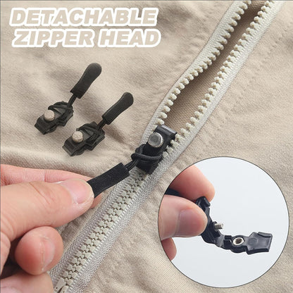 10-pack of Wukusy portable universal detachable zipper sliders for home improvement, featuring large size and easy installation.