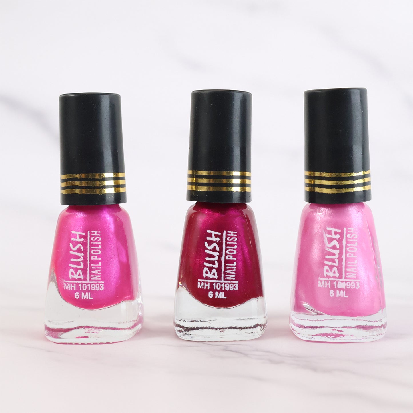 Wukusy Blush Dark Mini Nail Polish in mix of colors, 6ml bottle, perfect for health and beauty nail care.