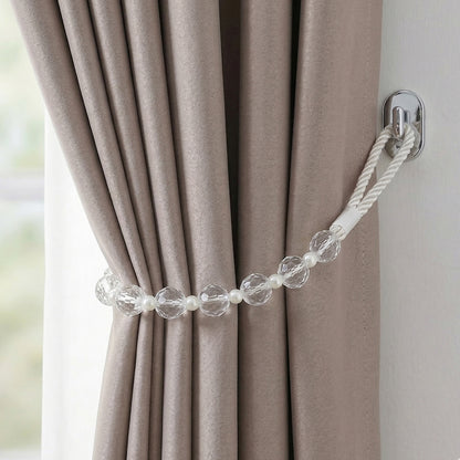 Elegant decorative curtain tieback rope from Wukusy, featuring intricate design and soft tassels for stylish window treatment.