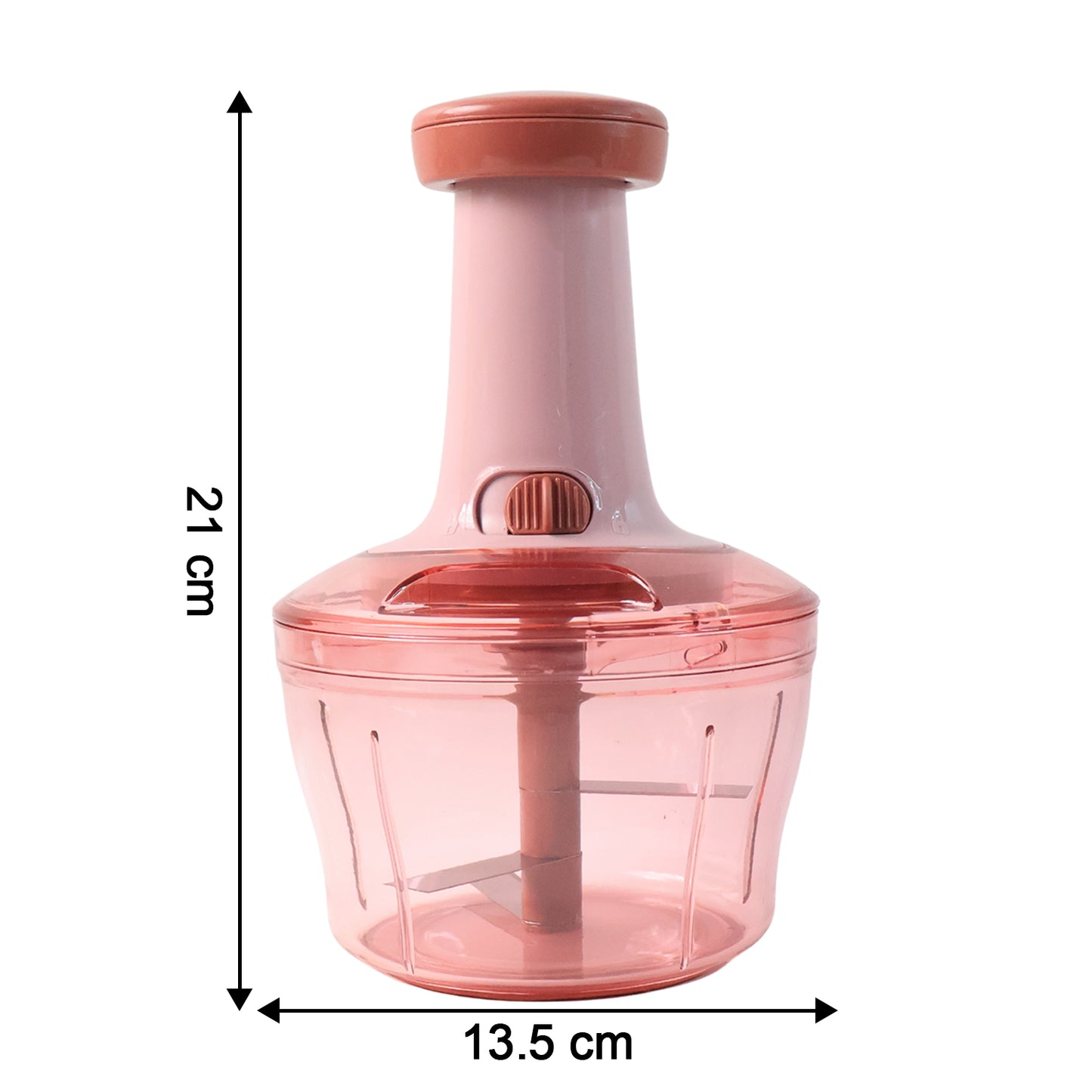 Wukusy Apex Smart Manual Vegetable and Fruit Chopper with 800ml capacity, featuring stainless steel blades and ergonomic handle.