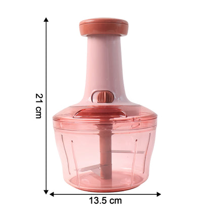 Wukusy Apex Smart Manual Vegetable and Fruit Chopper with 800ml capacity, featuring stainless steel blades and ergonomic handle.