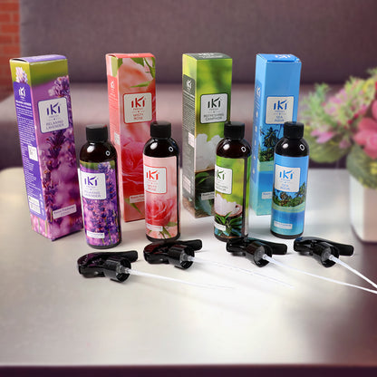 Wukusy Room Air Freshener Mix Fragrance in 200ml bottle, featuring a sleek design and fresh scent for home or office use.
