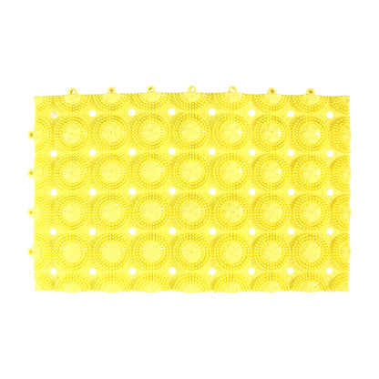 Wukusy multipurpose anti-slip bathroom massage mat with suction cups, 33x21 cm, showing textured surface and suction features.