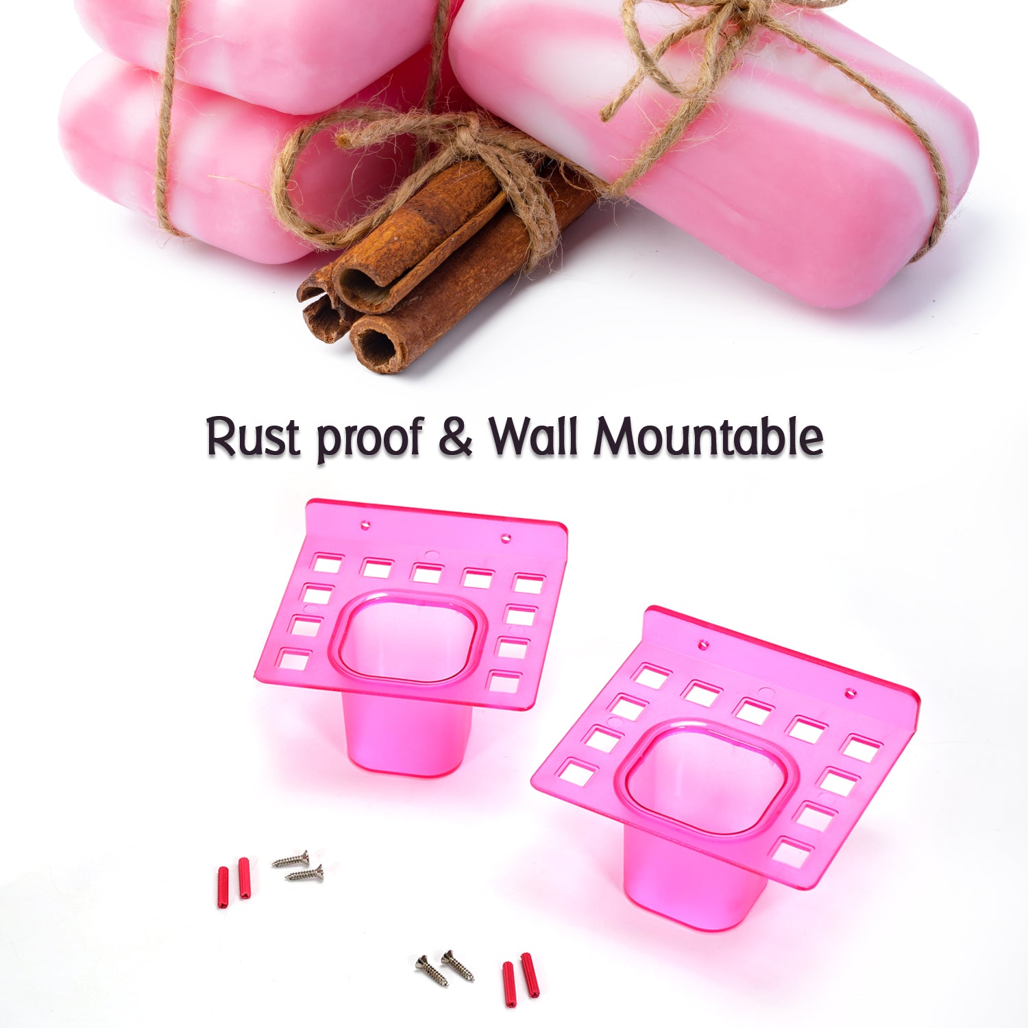 Wukusy 2-in-1 tumbler and toothbrush holder set with two pieces, modern bathroom organizer for home improvement.