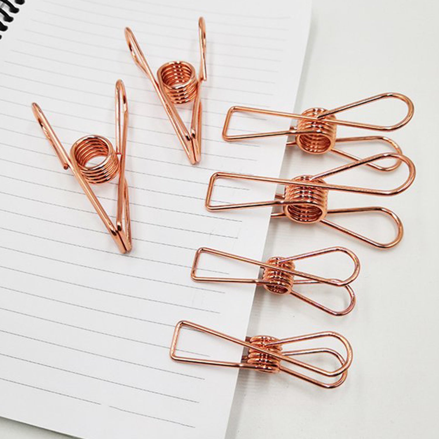 Sturdy stainless steel clothes hanging clips by Wukusy, ideal for home improvement and securing laundry or garments.