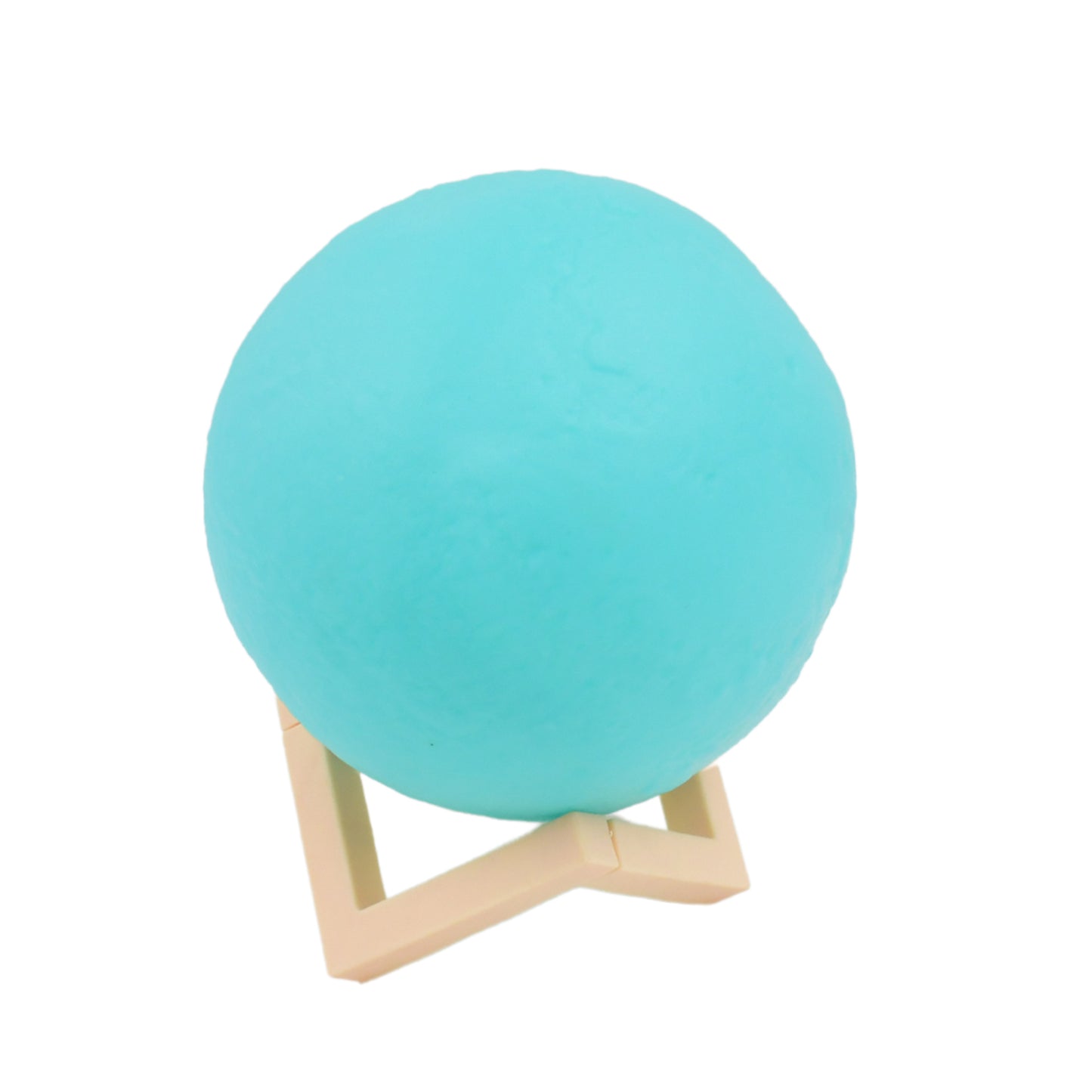 Blue Moon Night Lamp by Wukusy with plastic stand, 15x12 cm, ideal for home decor and ambient lighting.
