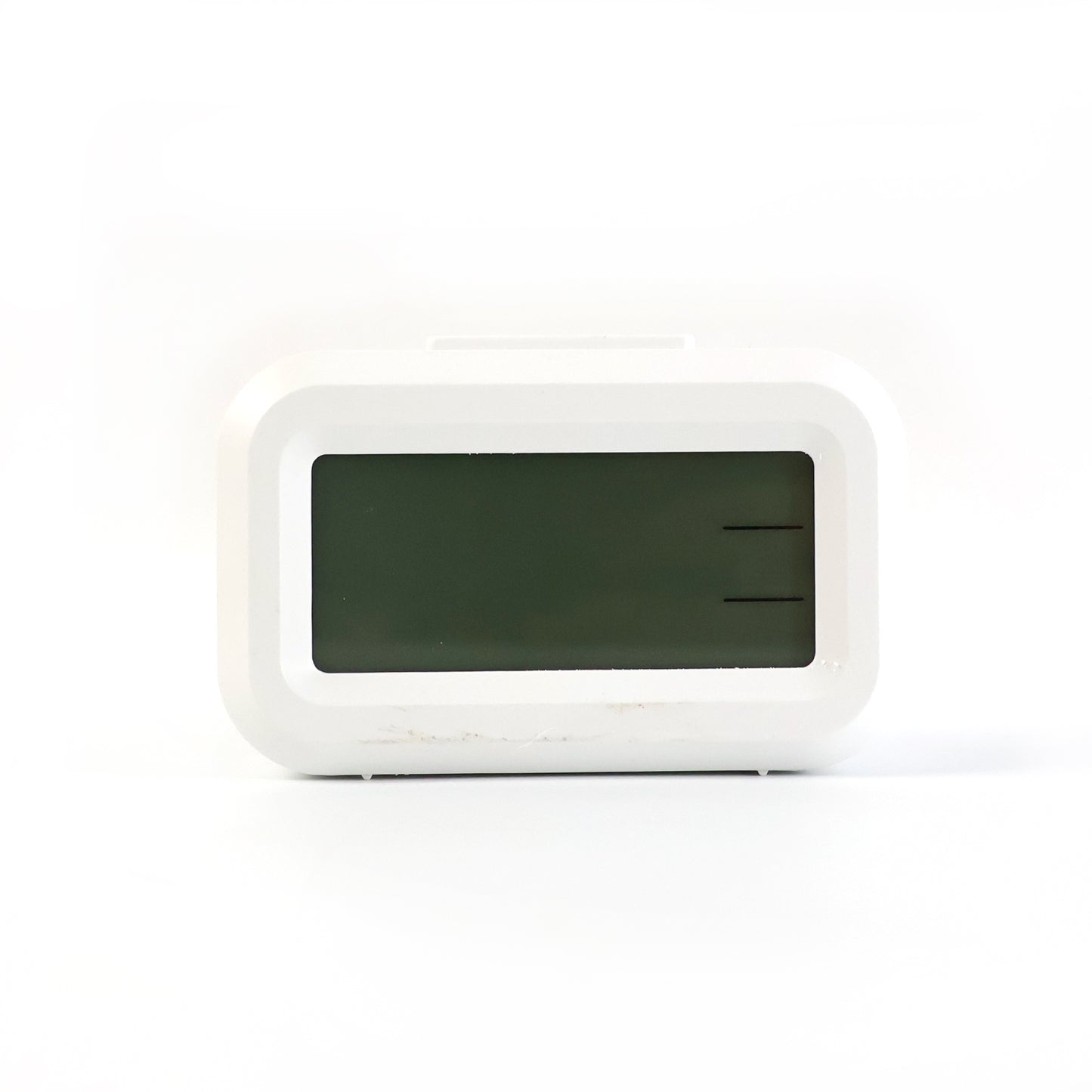 Wukusy modern digital LED alarm mini clock displaying time with bright red digits on a black background.