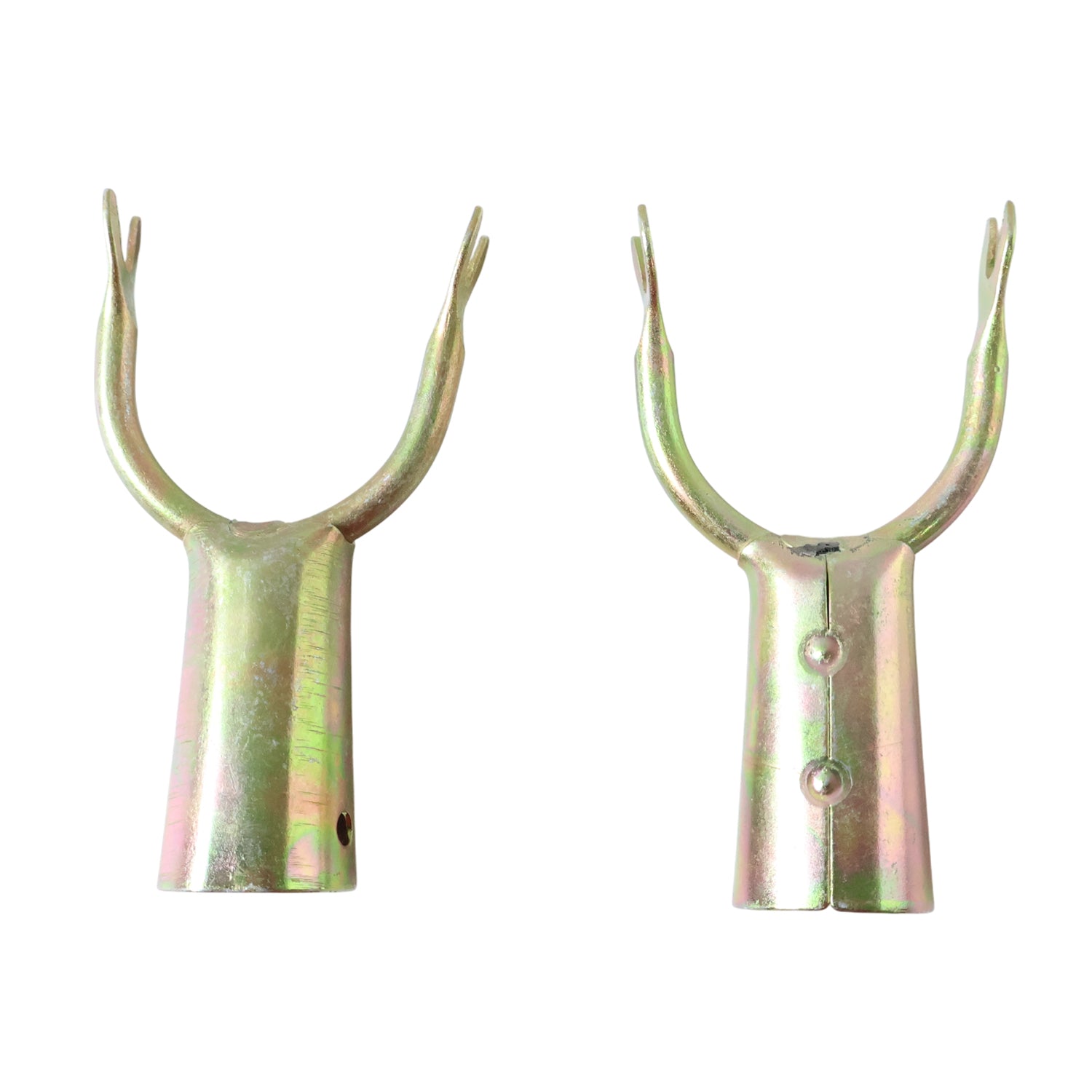 Wukusy fruit plucking tool head set with two different plastic heads for easy harvesting of fruits from trees.