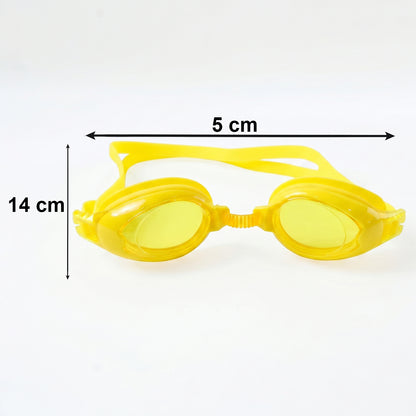 Kids colorful swimming goggles with anti-leak seal and adjustable strap, designed for comfortable, secure fit during swimming.