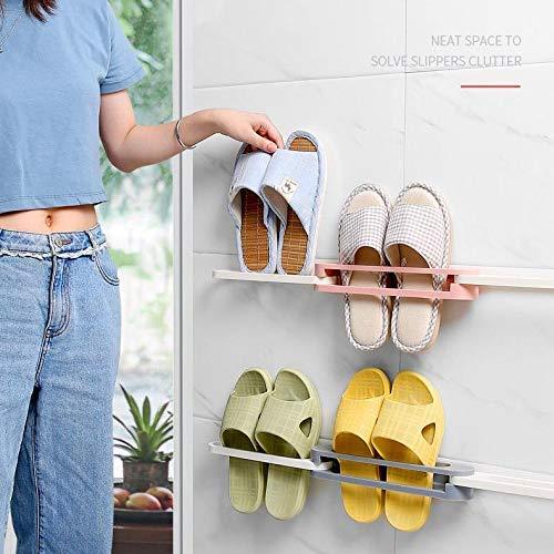 Wukusy 1122 multifunction folding slippers and shoes hanger organizer rack for home storage and organization.