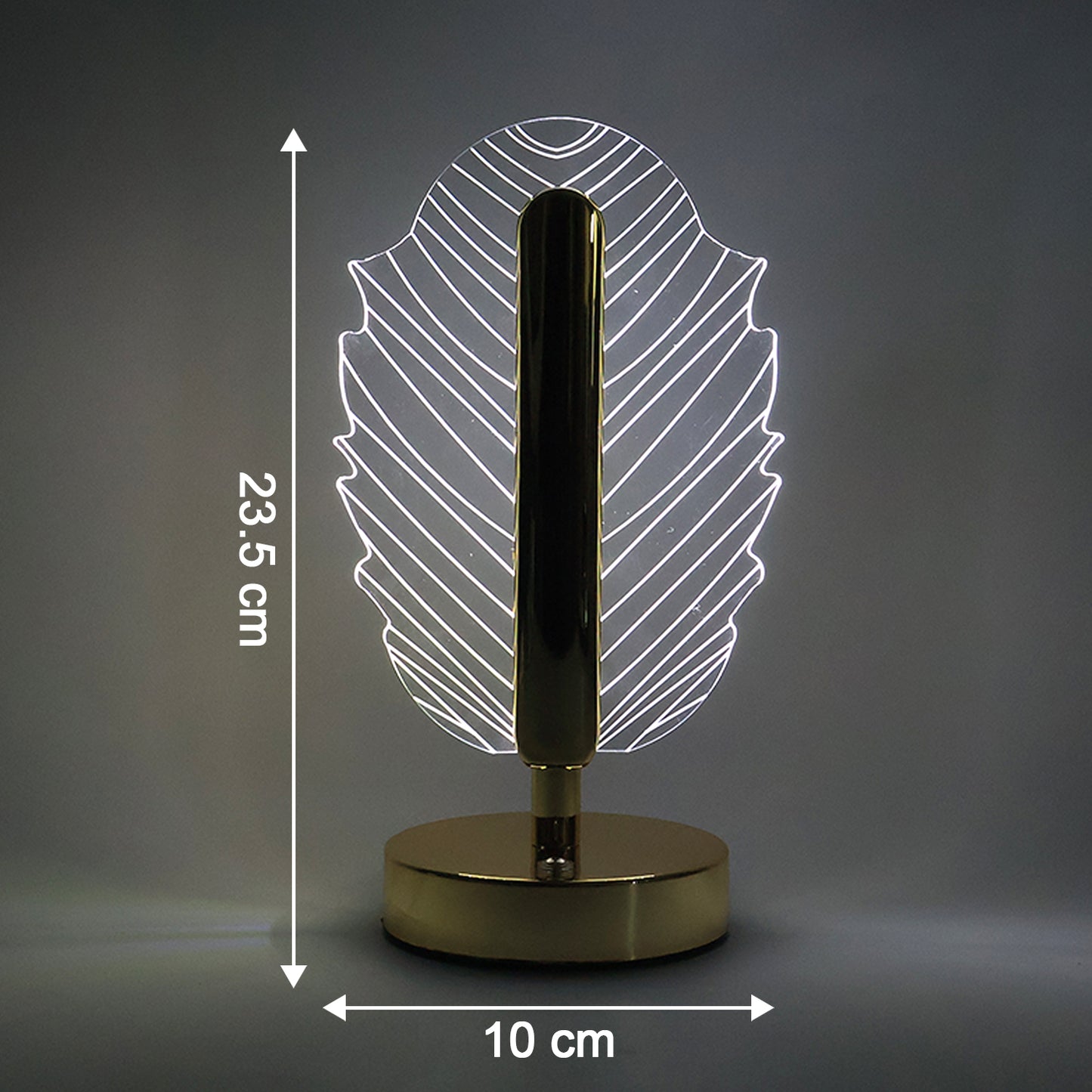 Wukusy premium leaf-shaped crystal table lamp for home decor with intricate leaf design and elegant crystal detailing.