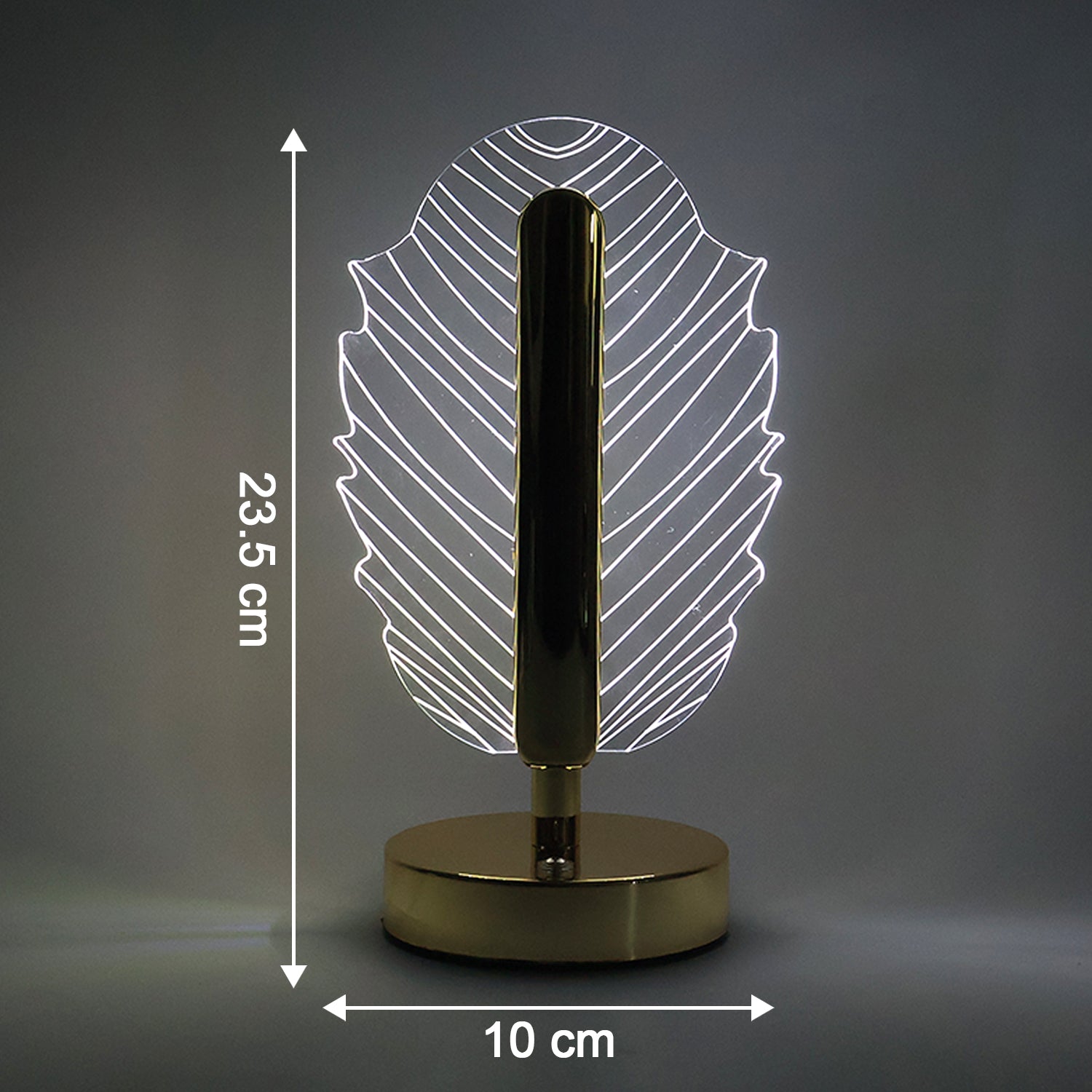 Wukusy premium leaf-shaped crystal table lamp for home decor with intricate leaf design and elegant crystal detailing.