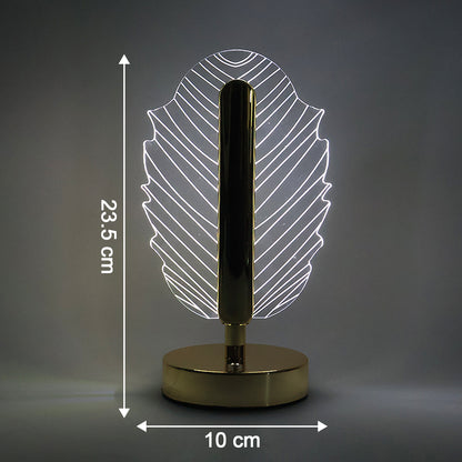 Wukusy premium leaf-shaped crystal table lamp for home decor with intricate leaf design and elegant crystal detailing.