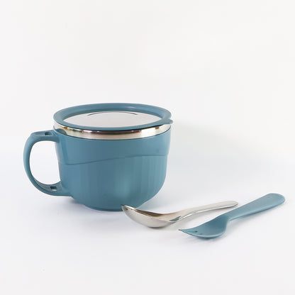 Wukusy Apex Hot X Soup Noodle Bowl, 700ml ceramic bowl for hot soups and noodles, kitchenware with a colorful design.
