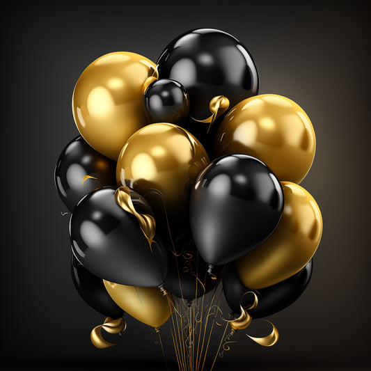 Set of 24 multicolor latex balloons for birthday, anniversary, wedding, and party decorations by Wukusy, suitable for kids' celebrations.