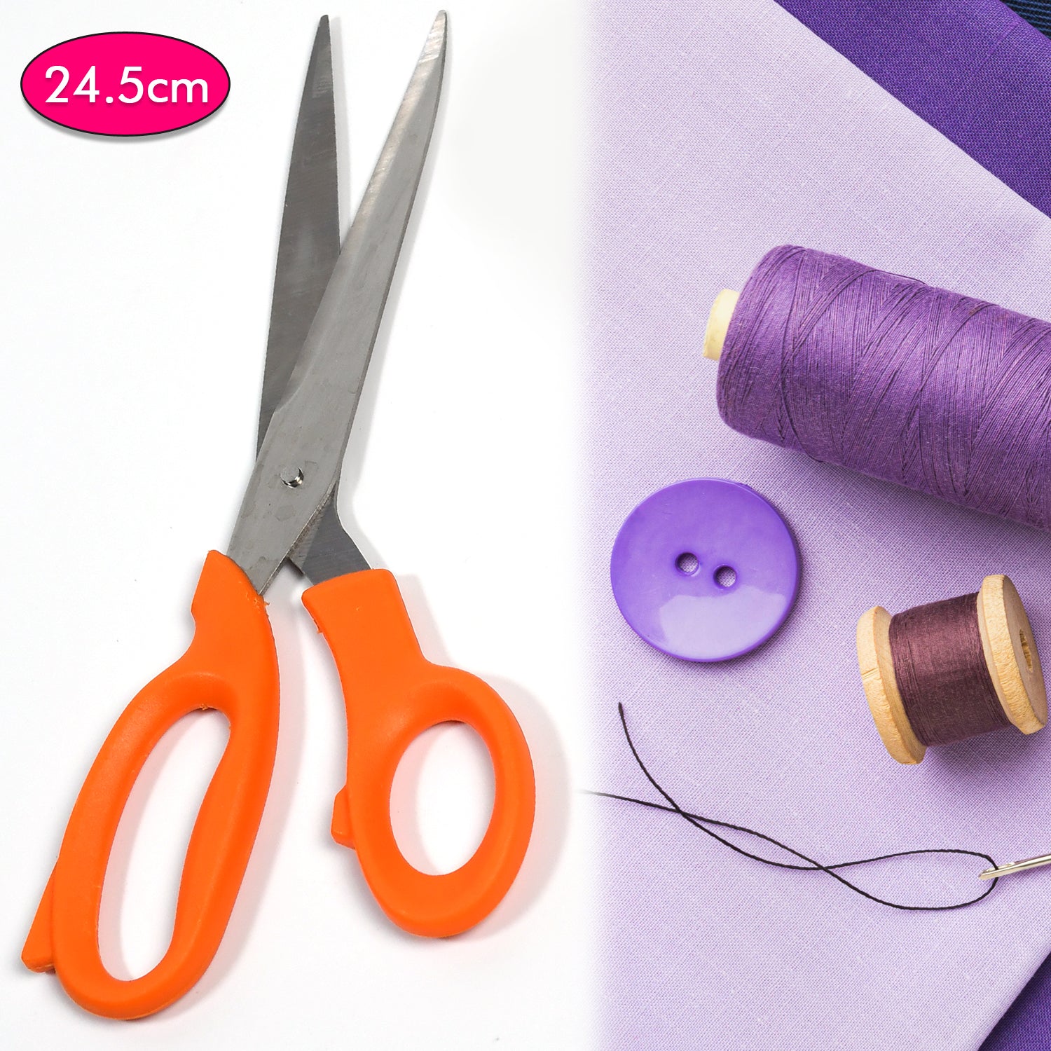Wukusy tailor scissors and flexible measuring tape for home use, high-quality scissors with a measuring tape for sewing and tailoring.