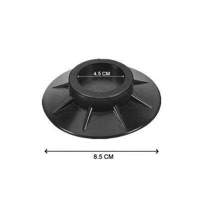 Wukusy 4-piece furniture vibration pads supporting tables and stools in home and office settings, preventing movement and noise.