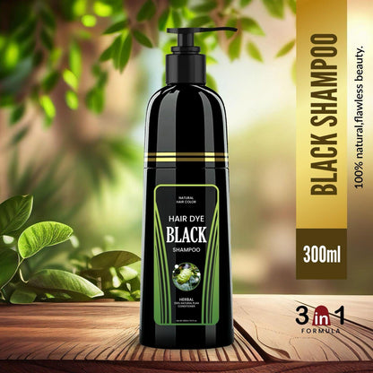 Drpshippr Radiant Locks Natural Hair Color Shampoo 300ml bottle with sleek packaging for vibrant hair care.