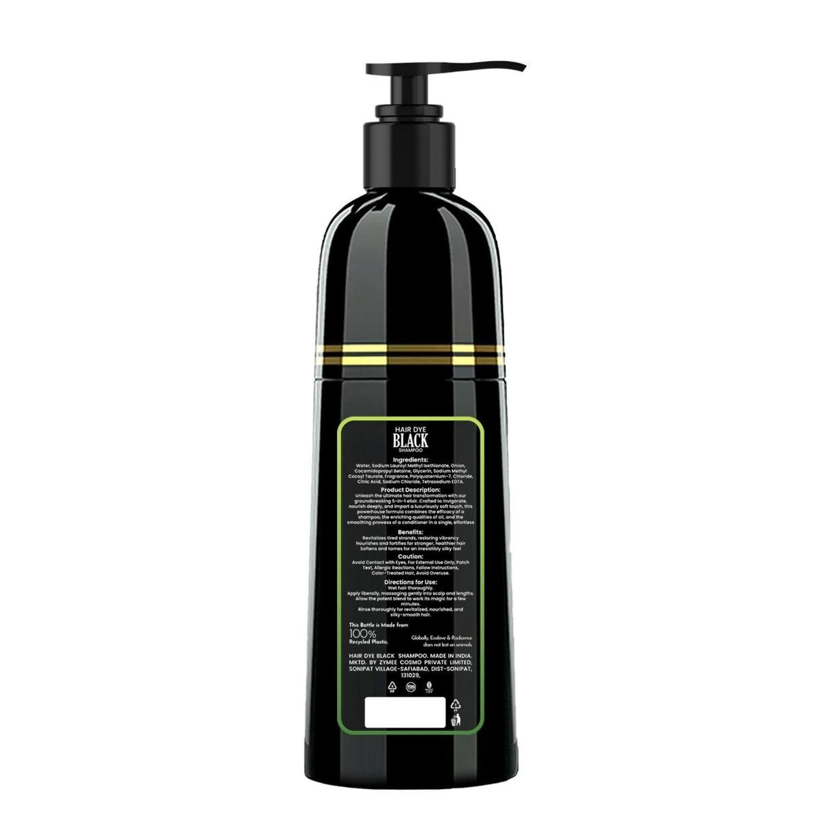 Drpshippr Radiant Locks Natural Hair Color Shampoo 300ml bottle with label, suitable for enhancing and caring for hair.