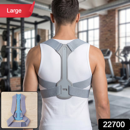 Wukusy adjustable back posture corrector support belt, large size, worn around shoulders for improved posture and back support