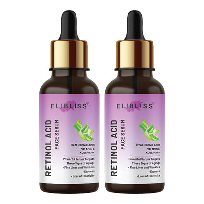 Drpshippr Retinol Face Serum and Anti-Aging Cream reducing fine lines and wrinkles, for younger-looking skin, pack of 2.