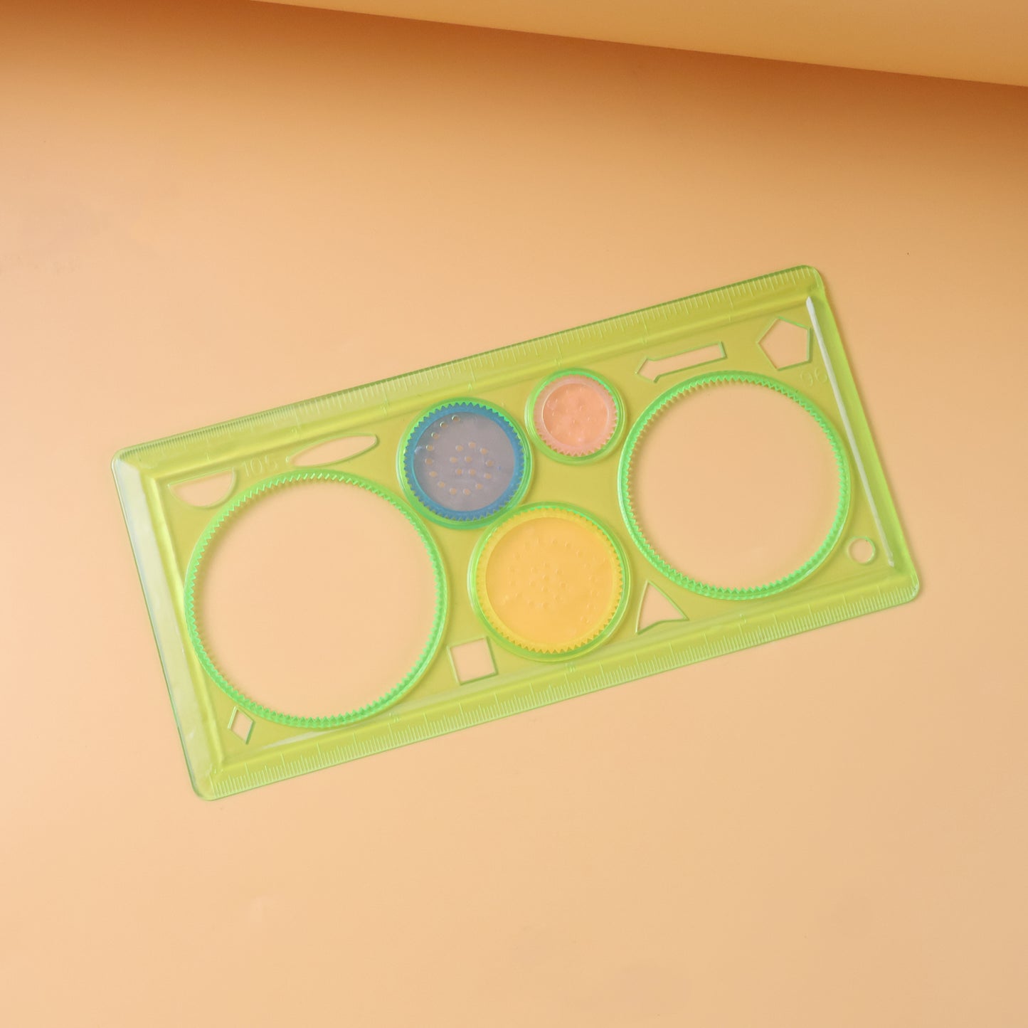 Wukusy Design Ruler Spirograph Geometry Stencil Set for office use, featuring various stencils and rulers for precise geometric drawings.