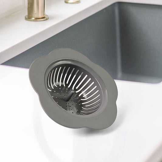 Durable plastic sink strainer by Wukusy, designed to prevent clogs and catch debris in kitchen or bathroom sinks.