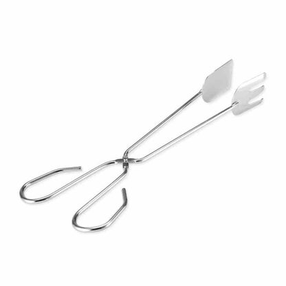 Wukusy multi-functional metal BBQ clip tongs for grilling, serving, and handling charcoal and garbage with durable design.