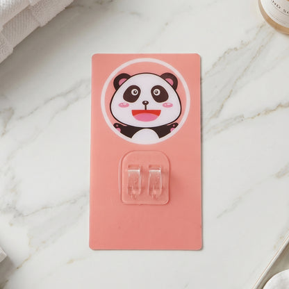 Wukusy cartoon adhesive plastic wall hook with strong hold, self-stick hanger for storage and organization in a home or office setting