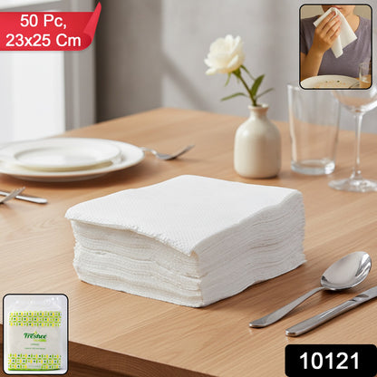 Wukusy Freshee Premium ultra-soft disposable paper napkins, 50 pack, 23x25 cm, ideal for home and kitchen use