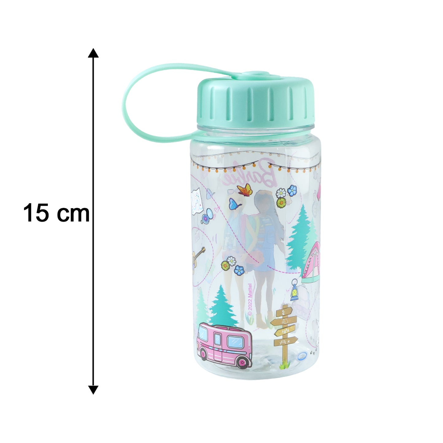 Kids printed water bottle by Wukusy, 400ml capacity, featuring colorful design and leak-proof cap, suitable for children.
