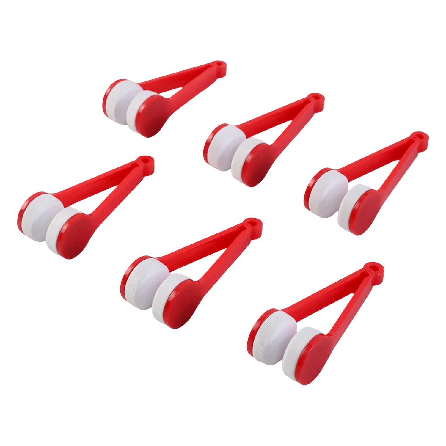 Wukusy portable eyeglass and sunglass lens cleaner tool set with six pieces, featuring cleaning cloths and brushes for glasses.