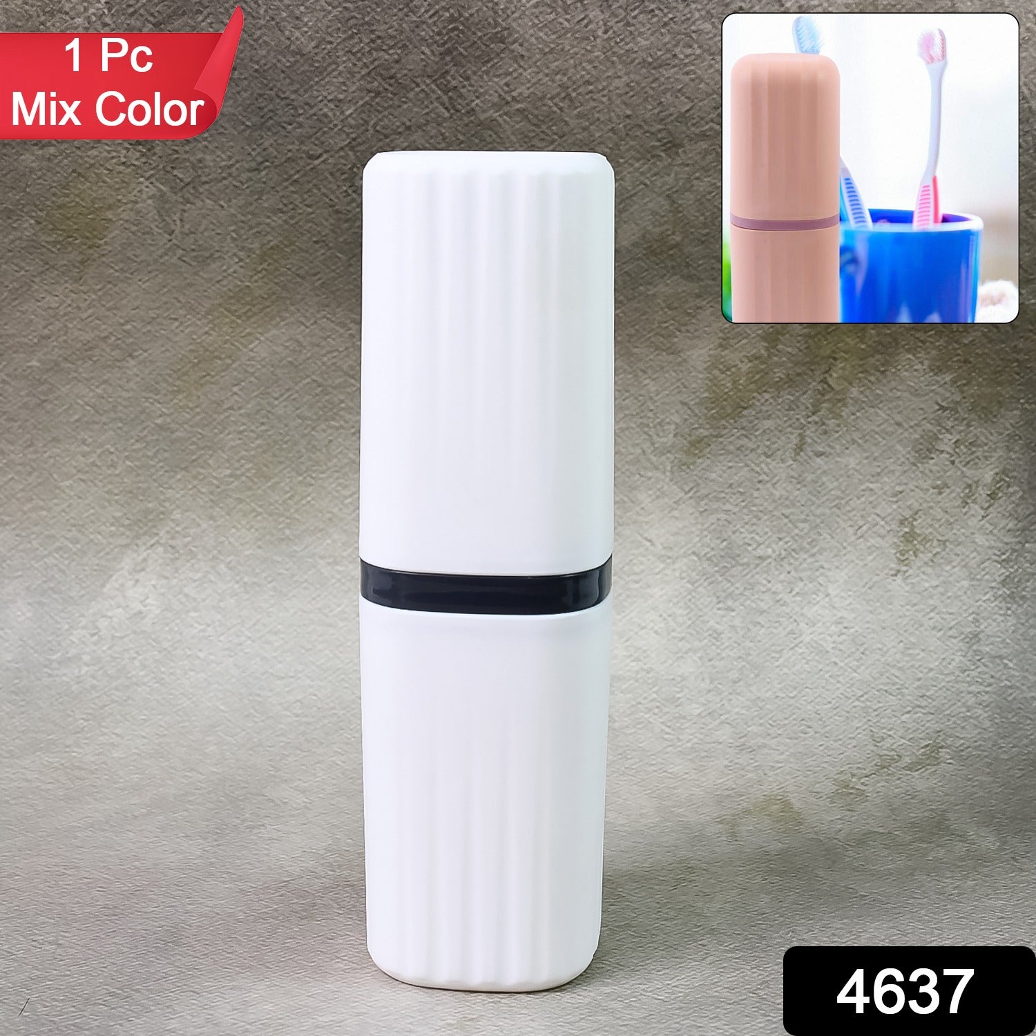 Wukusy plastic hygienic toothbrush travel case in clear, portable design for safe storage of toothbrushes during travel.