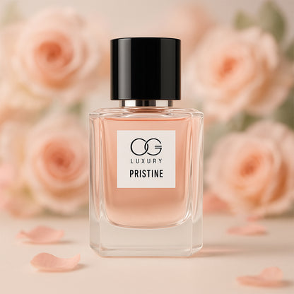 Wukusy OG Luxury Pristine Eau De Parfum 50ml bottle, elegant health and beauty fragrance with sleek packaging.