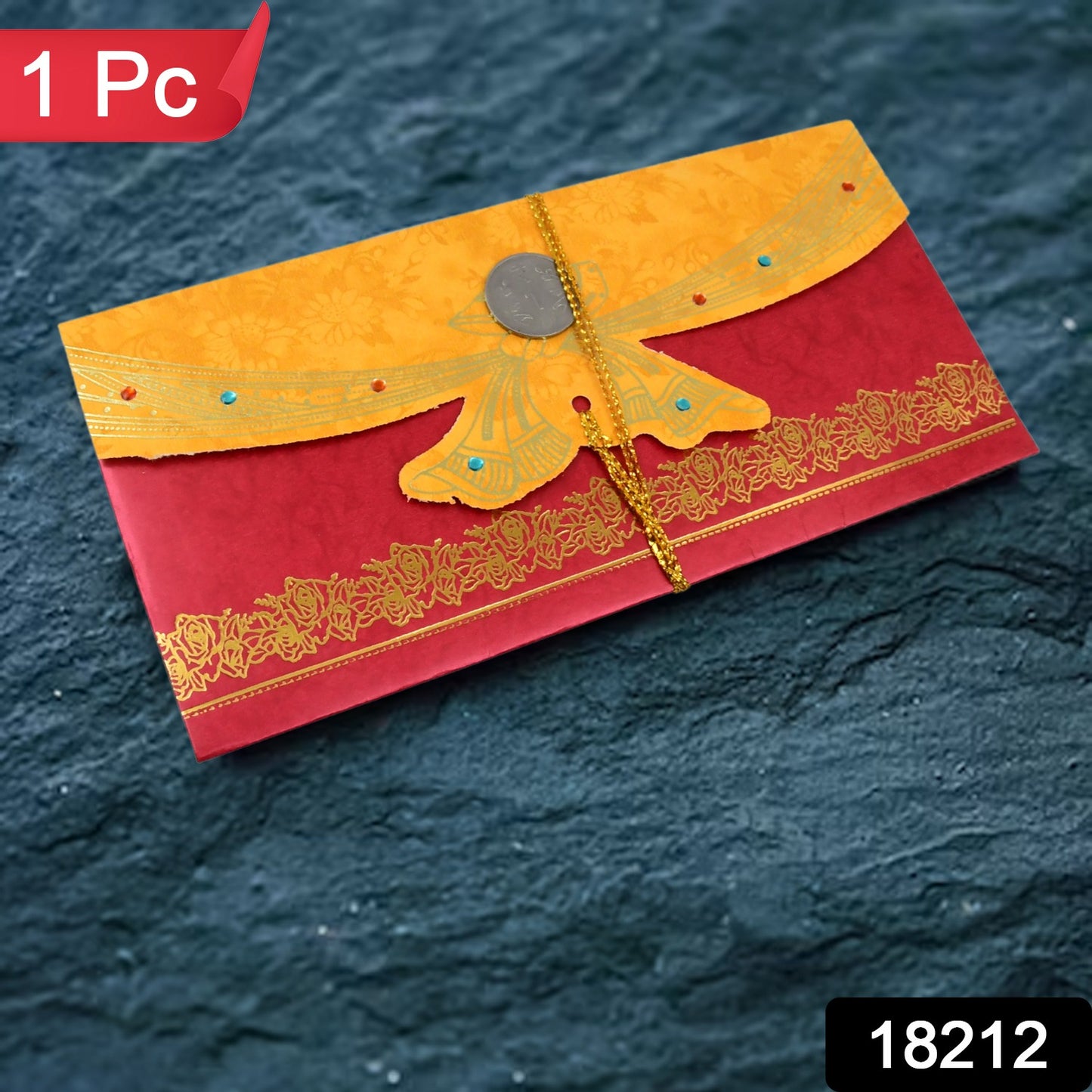 Multicolored wedding gift card cover from Wukusy, designed for home improvement-themed wedding presents, with decorative details.