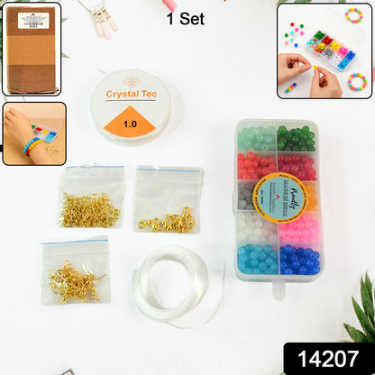 Wukusy premium DIY jewelry making kit with colorful beads, clasps, and tools for crafting fashion jewelry.