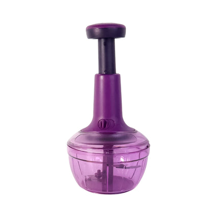 Wukusy Supermom manual vegetable chopper with 650ml capacity, featuring a compact design for easy vegetable preparation.
