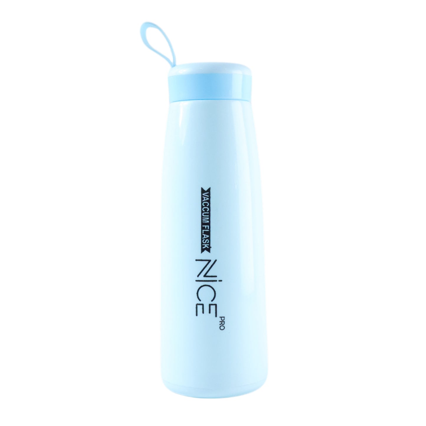 Wukusy plastic water bottle, 800ml capacity, colorful mix of blue, green, and purple, with a screw-on lid and transparent body.