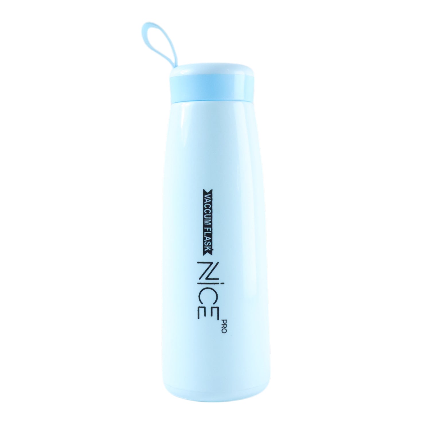 Wukusy plastic water bottle, 800ml capacity, colorful mix of blue, green, and purple, with a screw-on lid and transparent body.