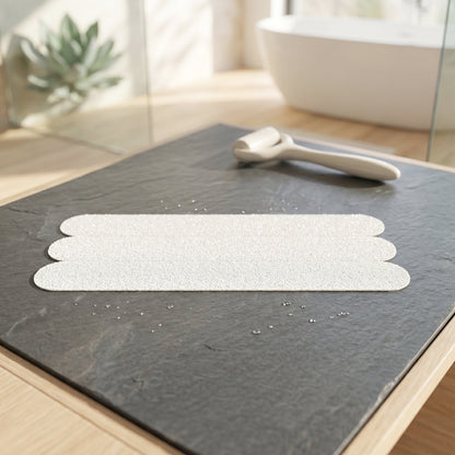 Wukusy anti-slip bath strips with invisible grip for safe, secure bathing on smooth bathtub surfaces.