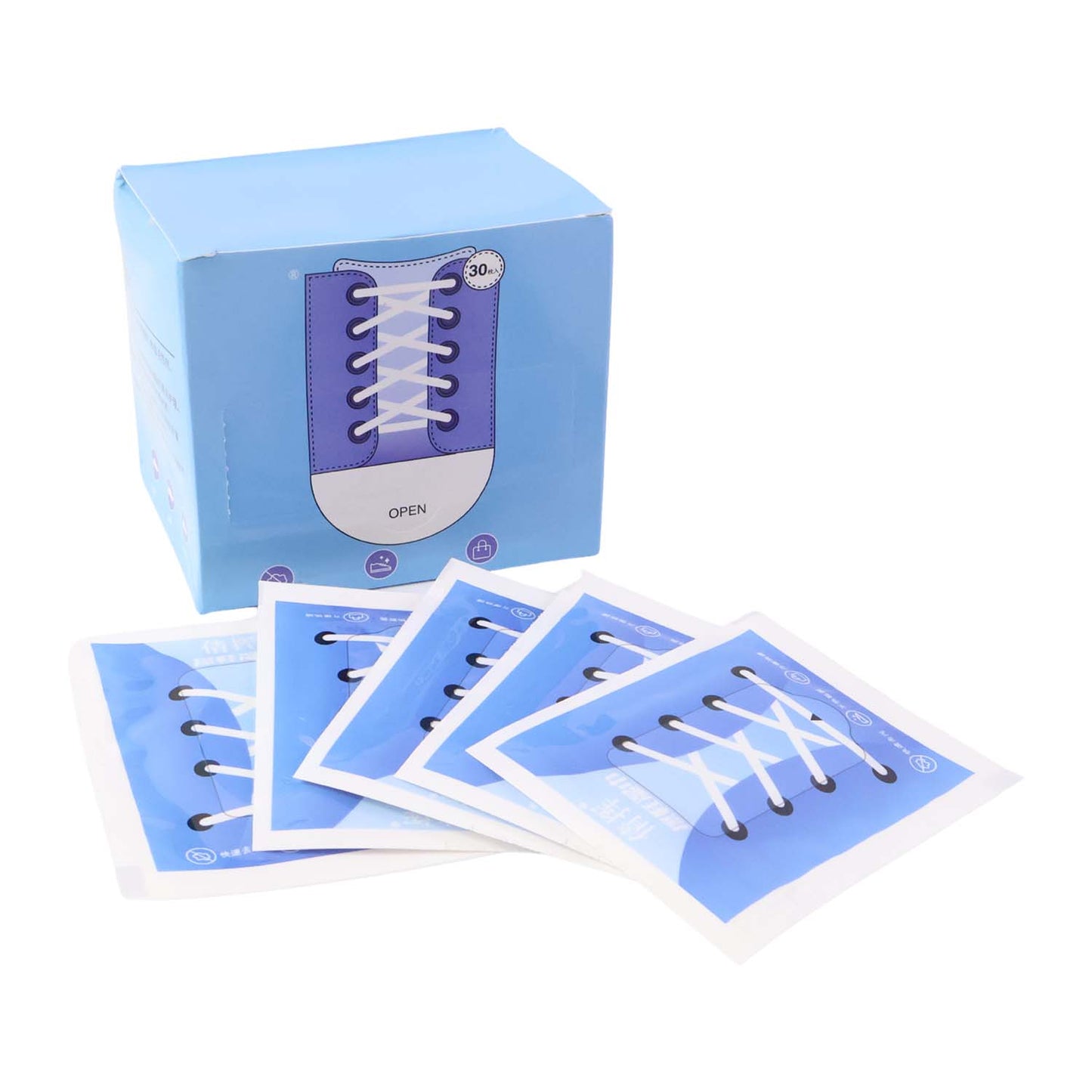 Wukusy premium shoe cleaning wipes in a pack of 30, showing a close-up of the wipes and shoe cleaning process.