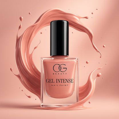 Wukusy Og Beauty Pastel Peach Gel Nail Polish in 10ml bottle with pastel peach color and glossy finish.