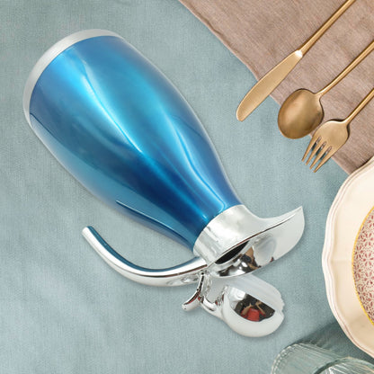 Wukusy 2L stainless steel vacuum insulated kettle jug with handle, suitable for hot beverages, milk, tea, and travel use