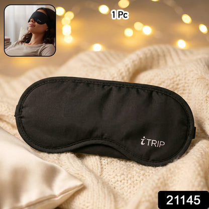 Soft padded sleep eye mask by Wukusy, designed for comfort and darkness, shown in a close-up image.