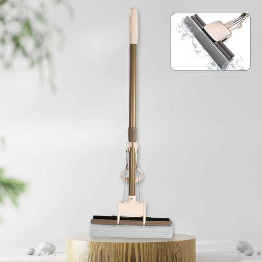 Wukusy Miracle-mop with super absorbent sponge head and self-cleaning feature for efficient home cleaning.