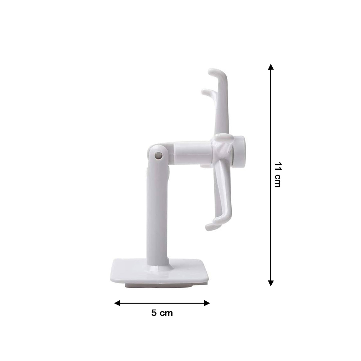 Wukusy 4644 360° rotating folding self-adhesive waterproof wall-mounted hook attached to a wall for hanging items.