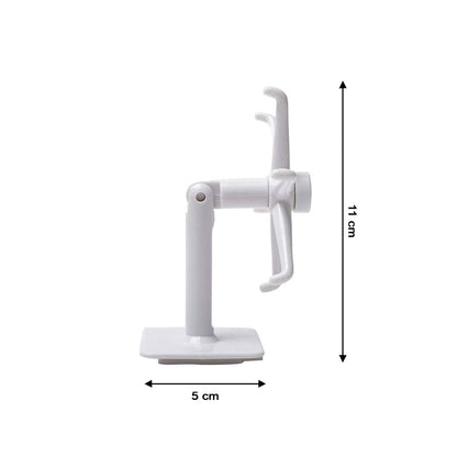 Wukusy 4644 360° rotating folding self-adhesive waterproof wall-mounted hook attached to a wall for hanging items.